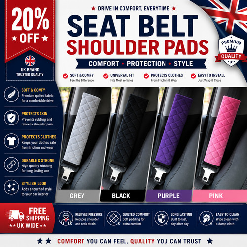 Car seat belt cushion - cushion, pads