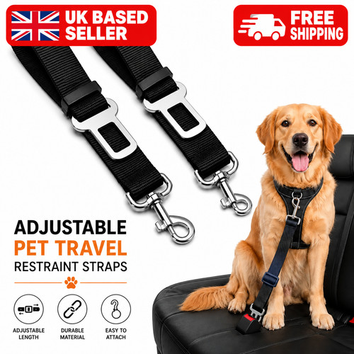 Pet dog seat - belt, adjustable