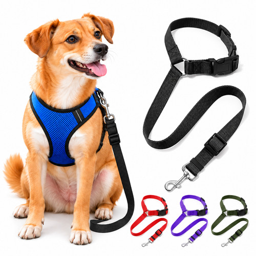 Dog car seat belt headrest - dog,