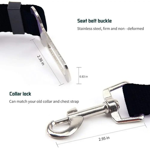 Pet dog seat belt adjustable - pet,