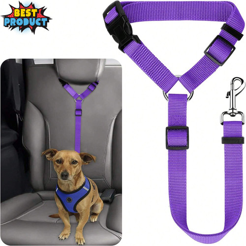 Dog cat safety seat belt - seat, strap