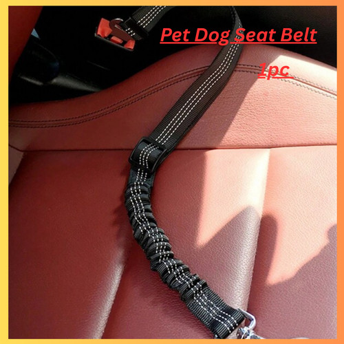 Pet dog seat belt - dog, adjustable