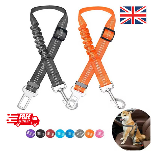 Dog car seat belt reflective - dog,